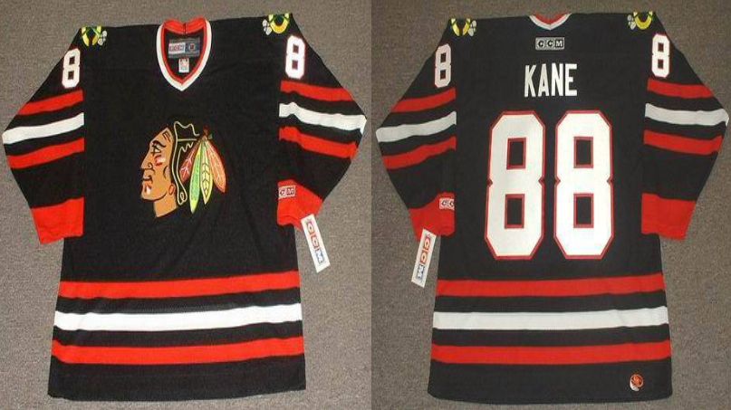 2019 Men Chicago Blackhawks 88 Kane black style 2 CCM NHL jerseys
